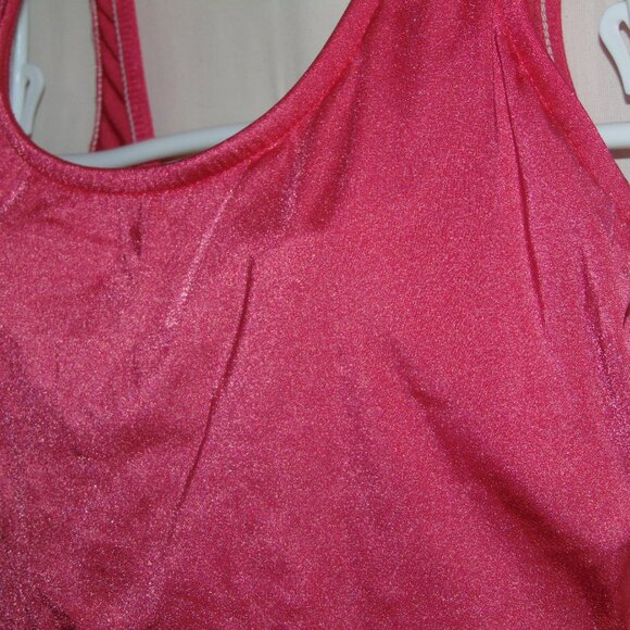 Lands End Raspberry Swimsuit 12L - Picture 2 of 6